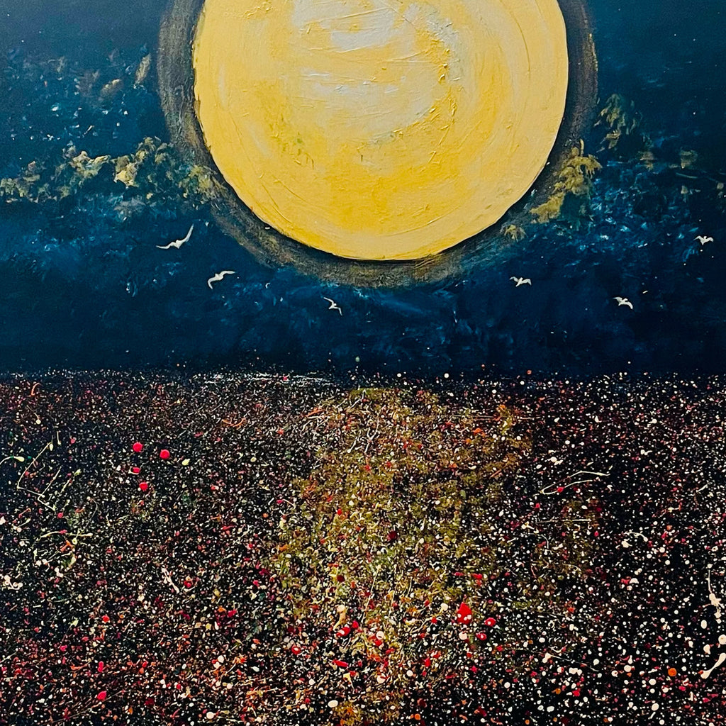 Moonlit Reverie original acrylic painting