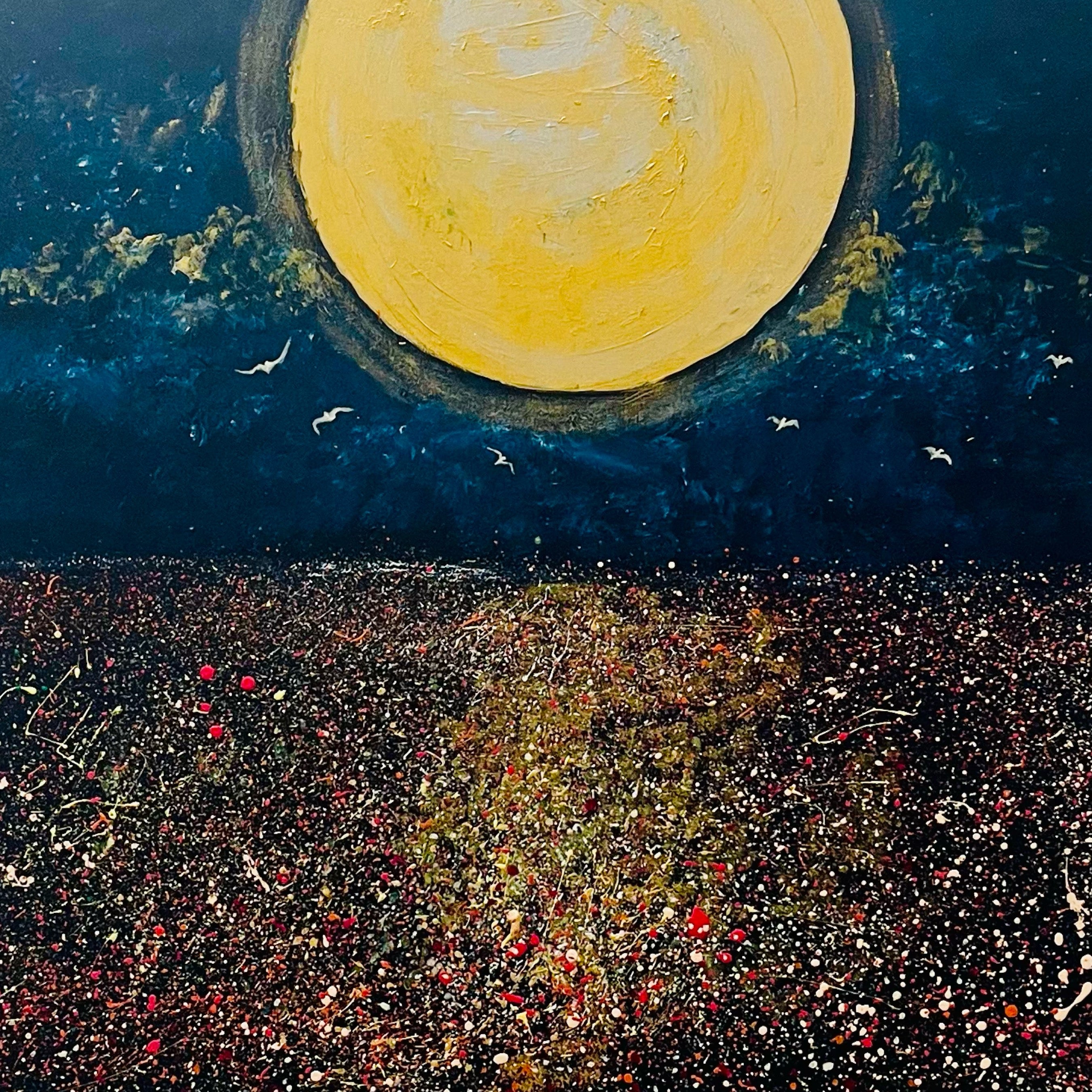 Moonlit Reverie original acrylic painting