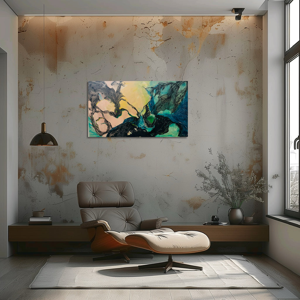 Whispers beneath the surface original acrylic painting