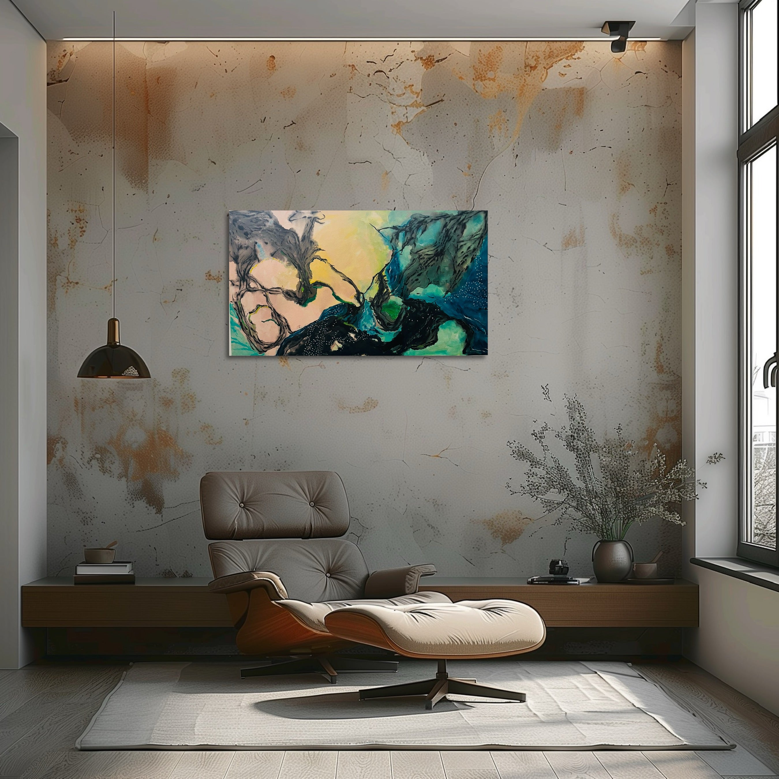Whispers beneath the surface original acrylic painting