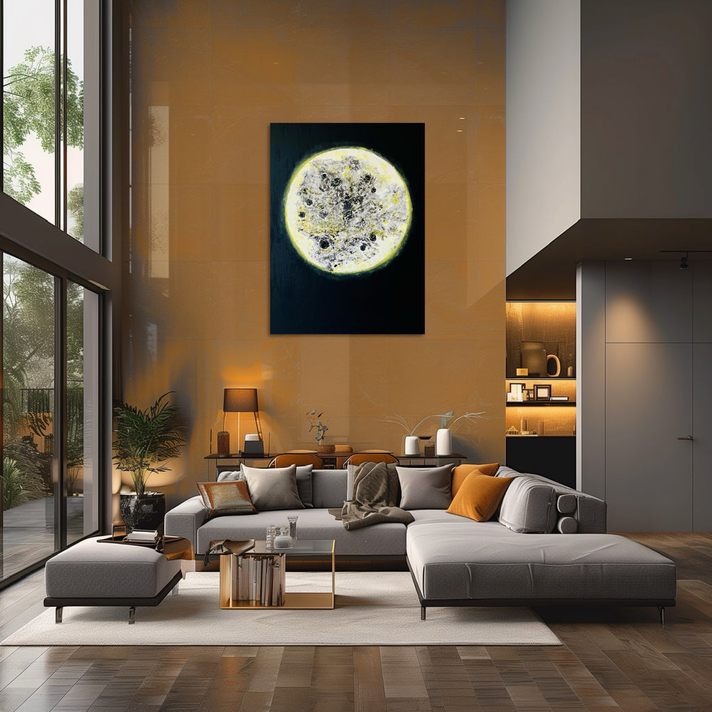 MOONLIGHT SERENITY- original textured acrylic painting