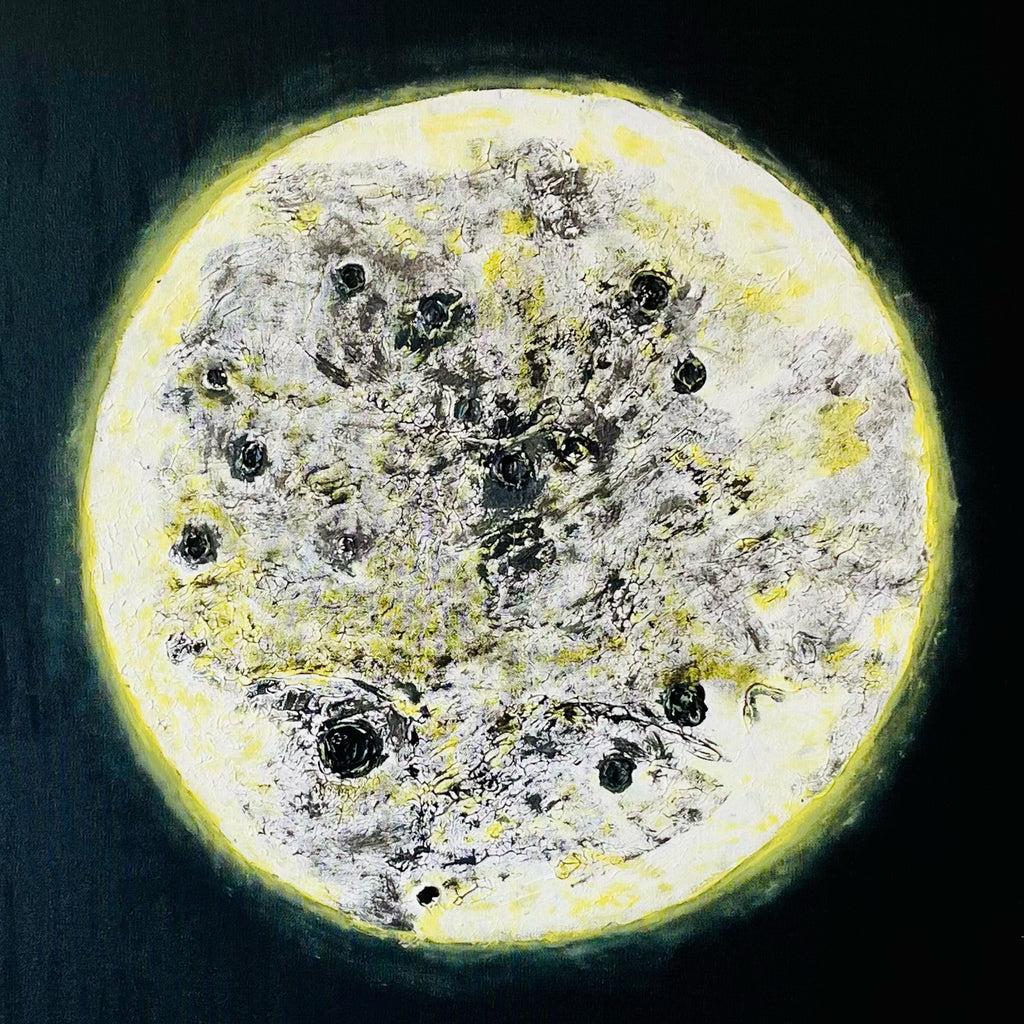 MOONLIGHT SERENITY- original textured acrylic painting
