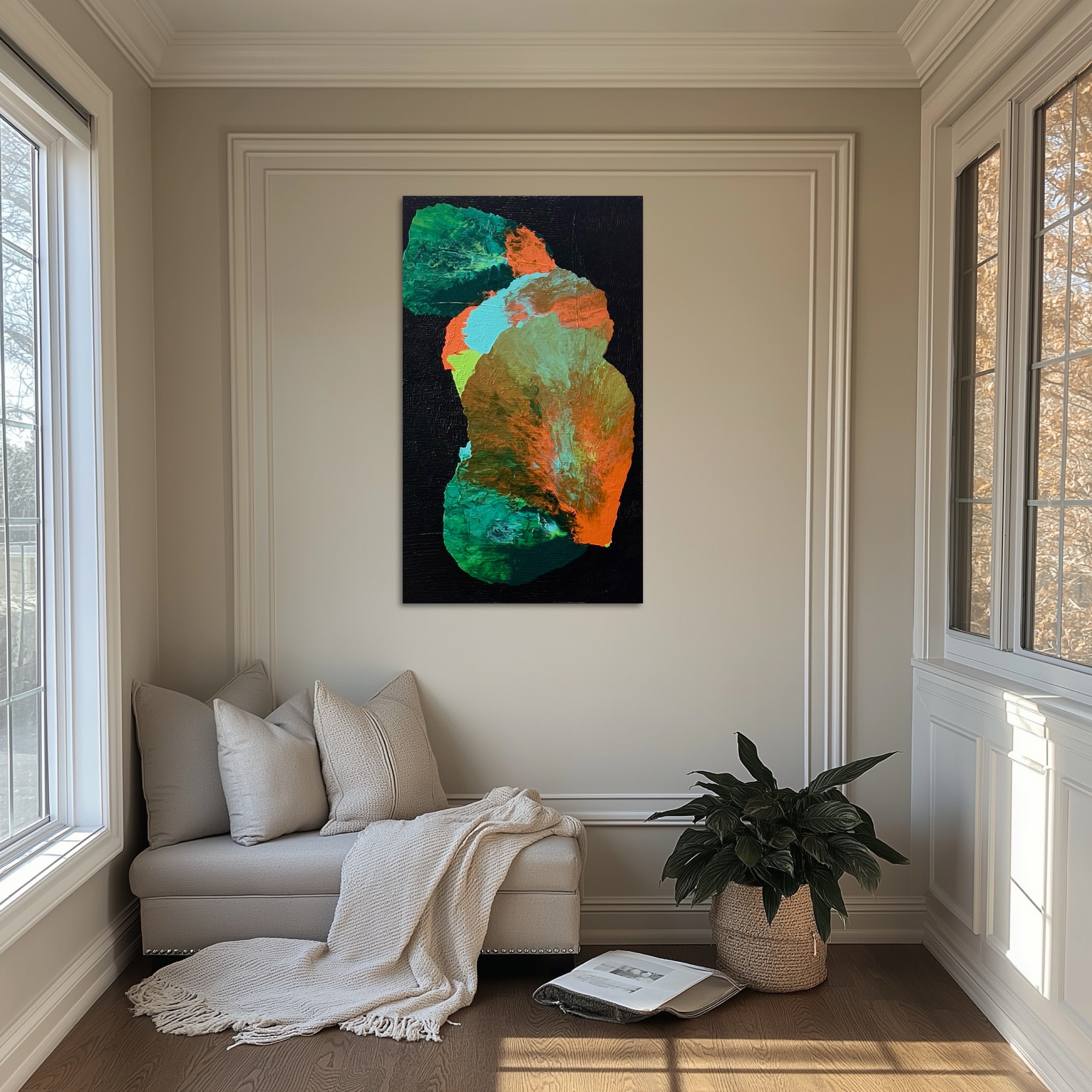 FRAGMENTS OF BECOMING- Original acrylic painting