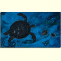 JOURNEY OF THE BLUE GUARDIANS, Original acrylic painting