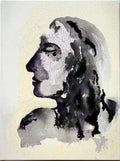 Silent contemplation original acrylic painting
