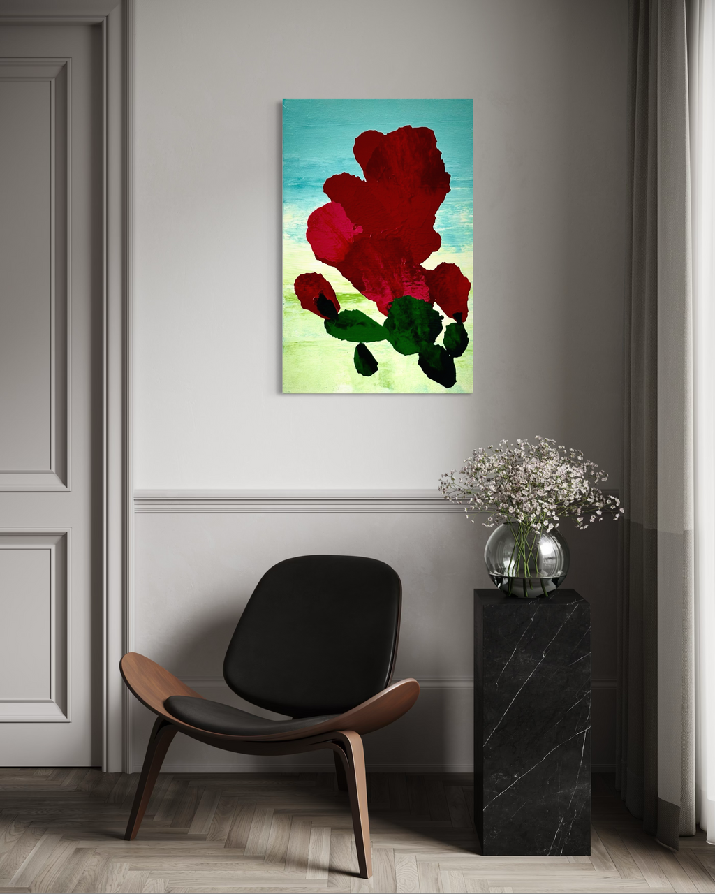 Crimson bloom- A celebration of Nature