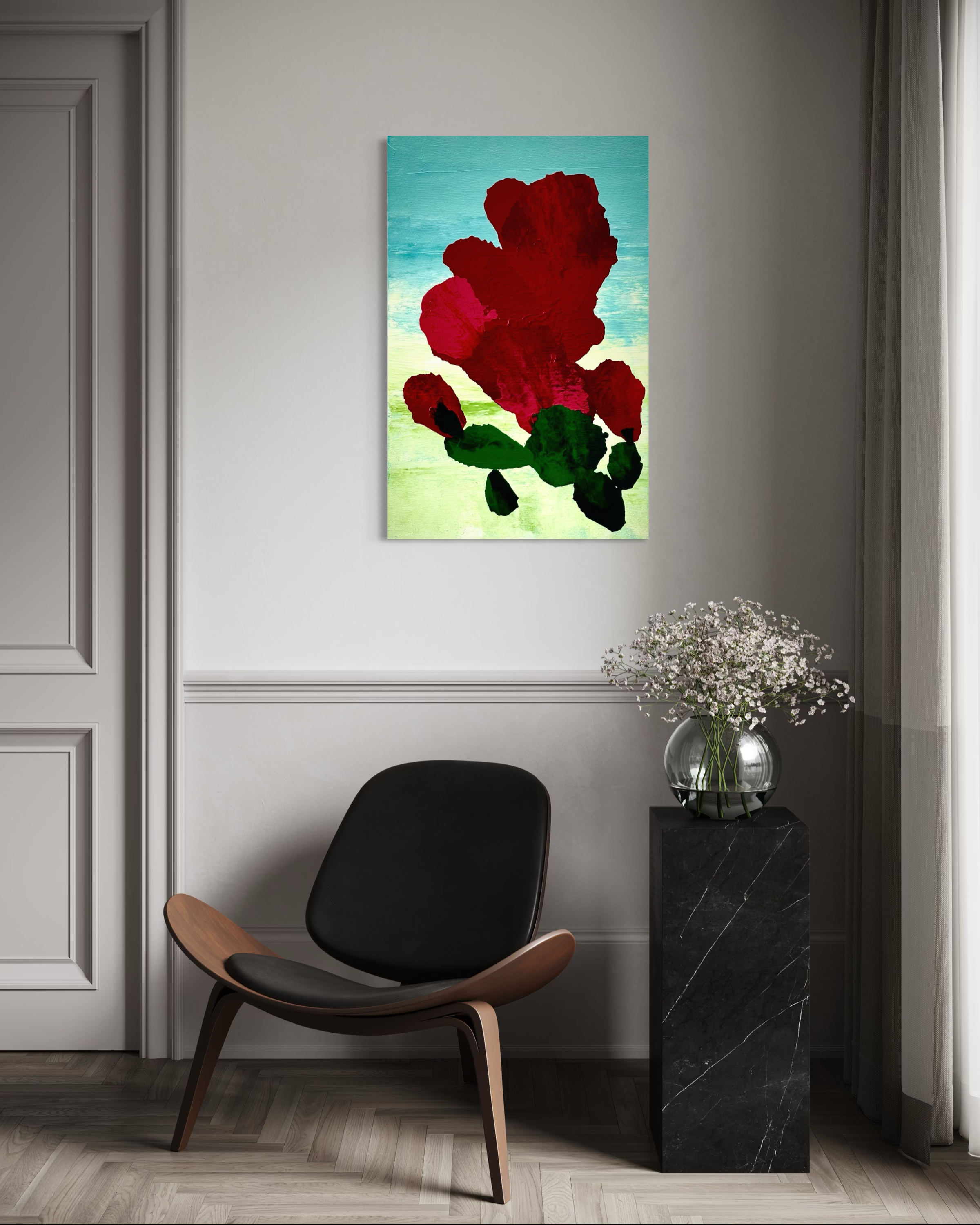 Crimson bloom- A celebration of Nature