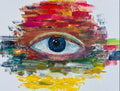The inner eye, Original acrylic painting