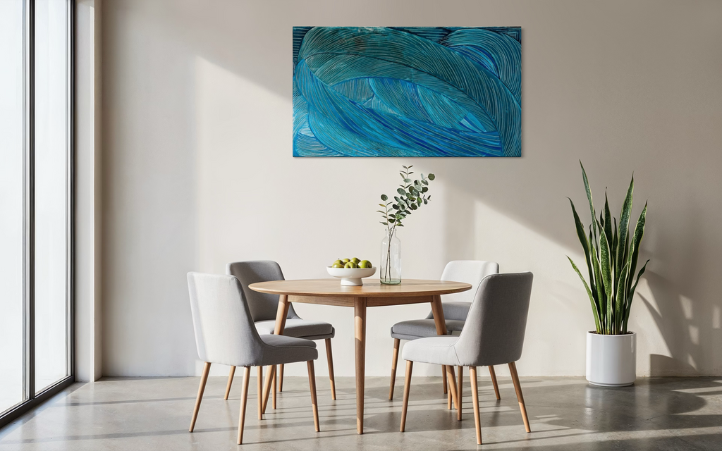 Azure Trance, ORIGINAL ACRYLIC PAINTING / ARTWORK