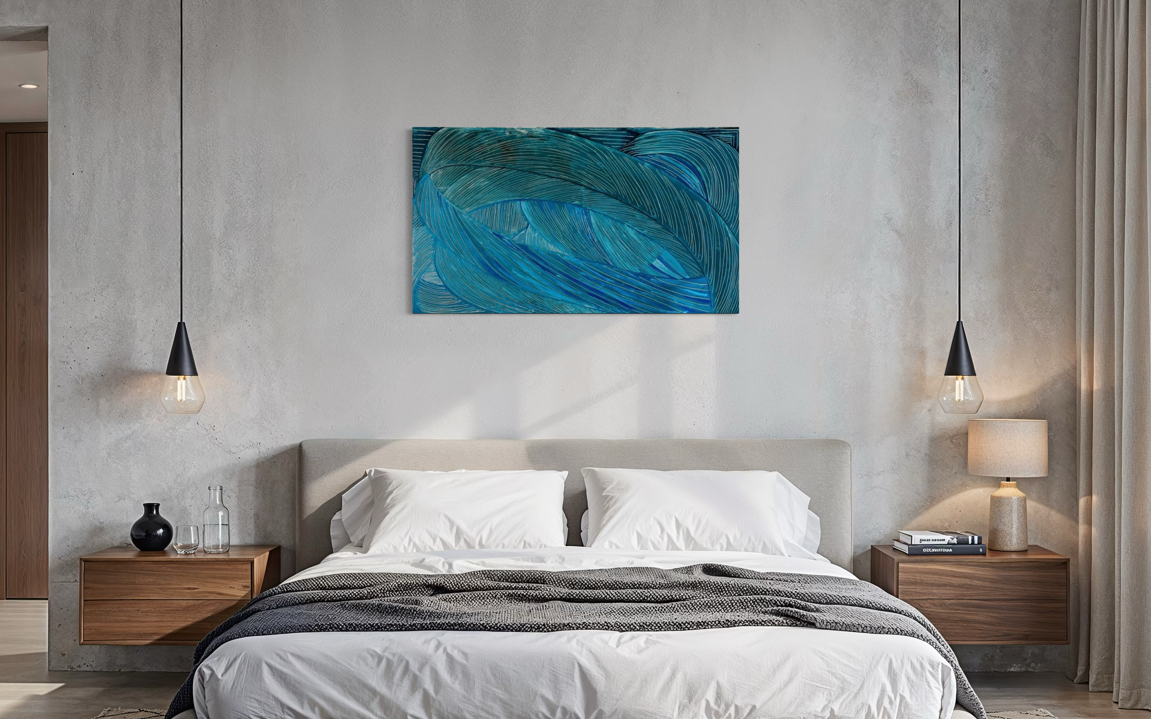 Azure Trance, ORIGINAL ACRYLIC PAINTING / ARTWORK
